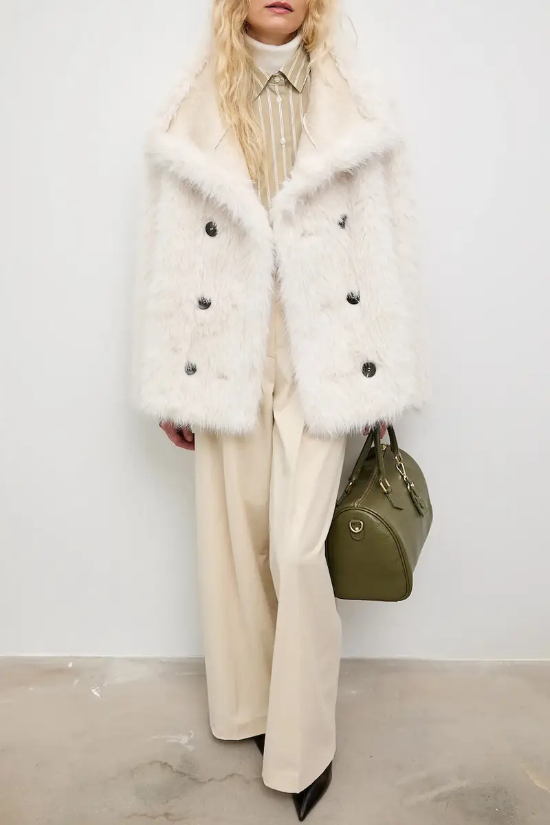 cappotto colore beige miniatura 4