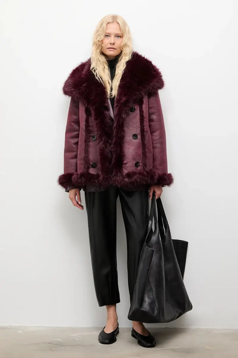 cappotto colore granata miniatura 2