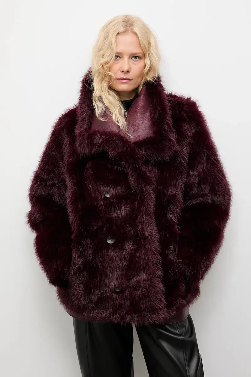 cappotto colore granata miniatura 4