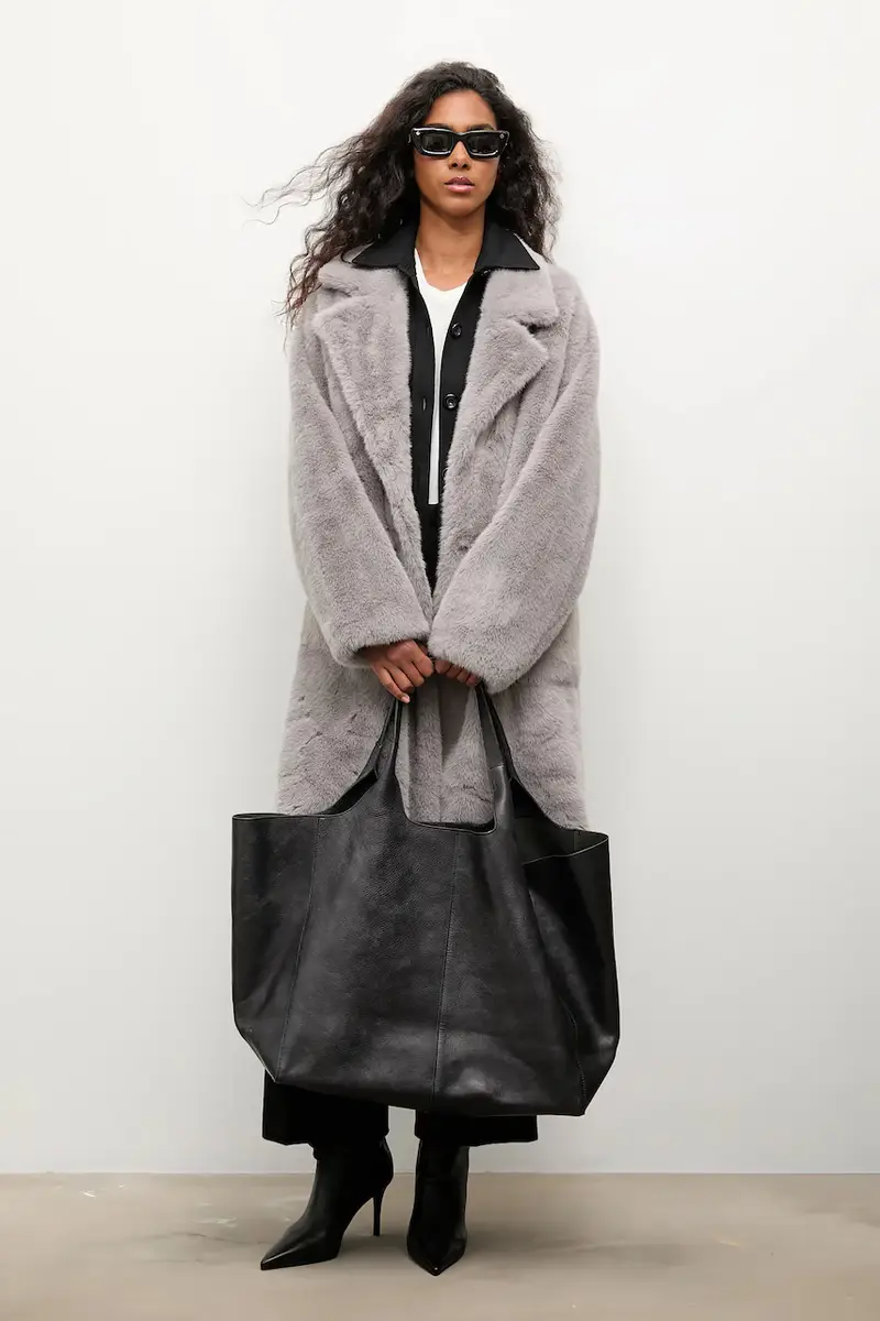 cappotto colore grigio miniatura 2