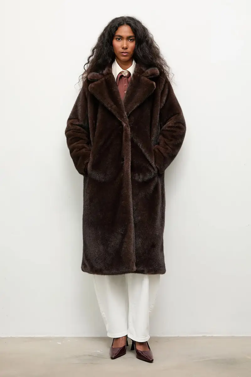 cappotto colore marrone miniatura 2