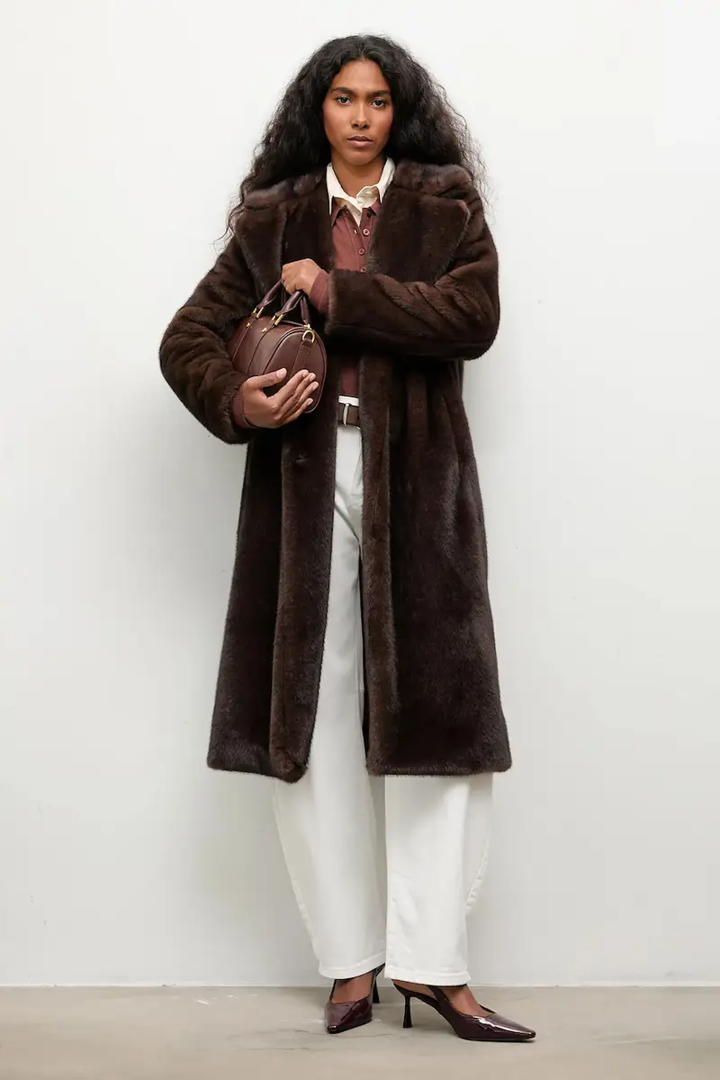 cappotto colore marrone miniatura 3