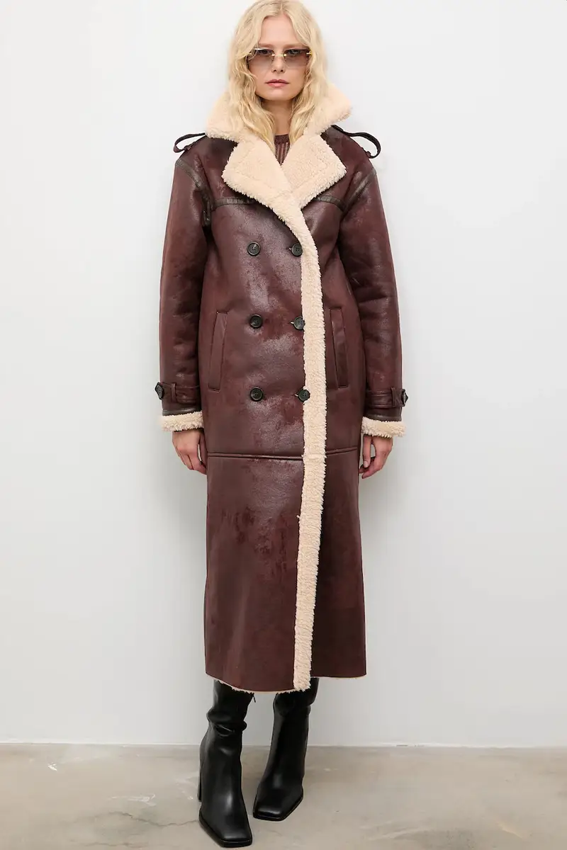 cappotto colore marrone miniatura 2