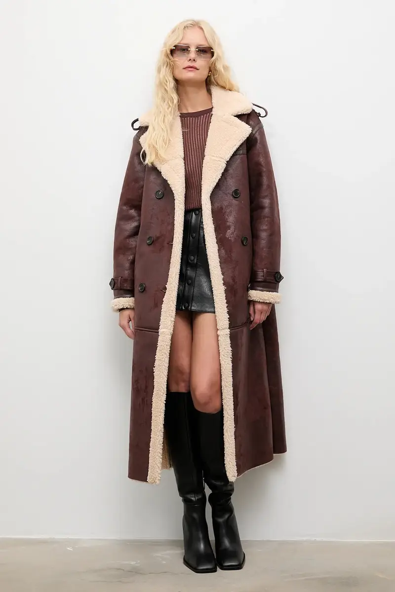 cappotto colore marrone miniatura 3