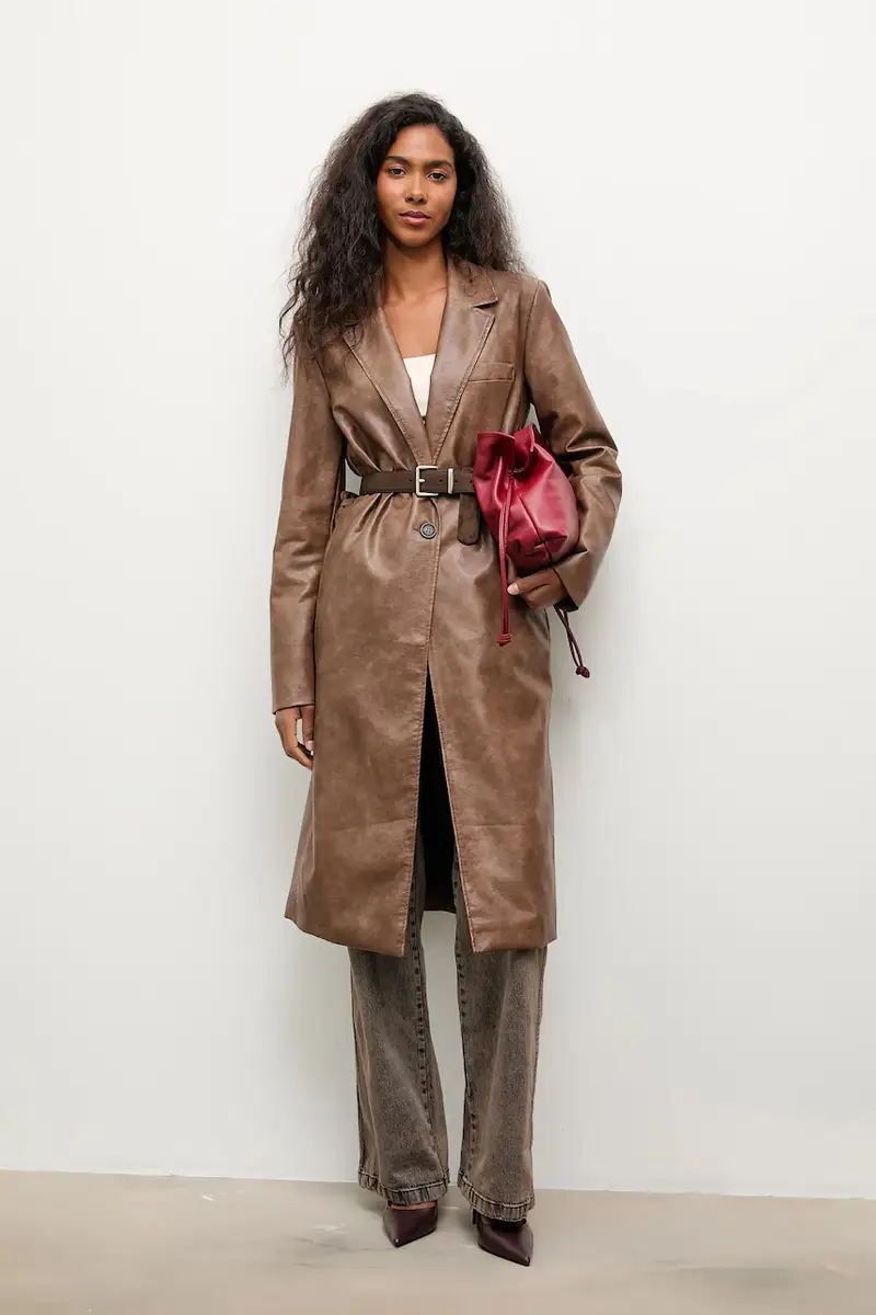 cappotto colore marrone miniatura 2