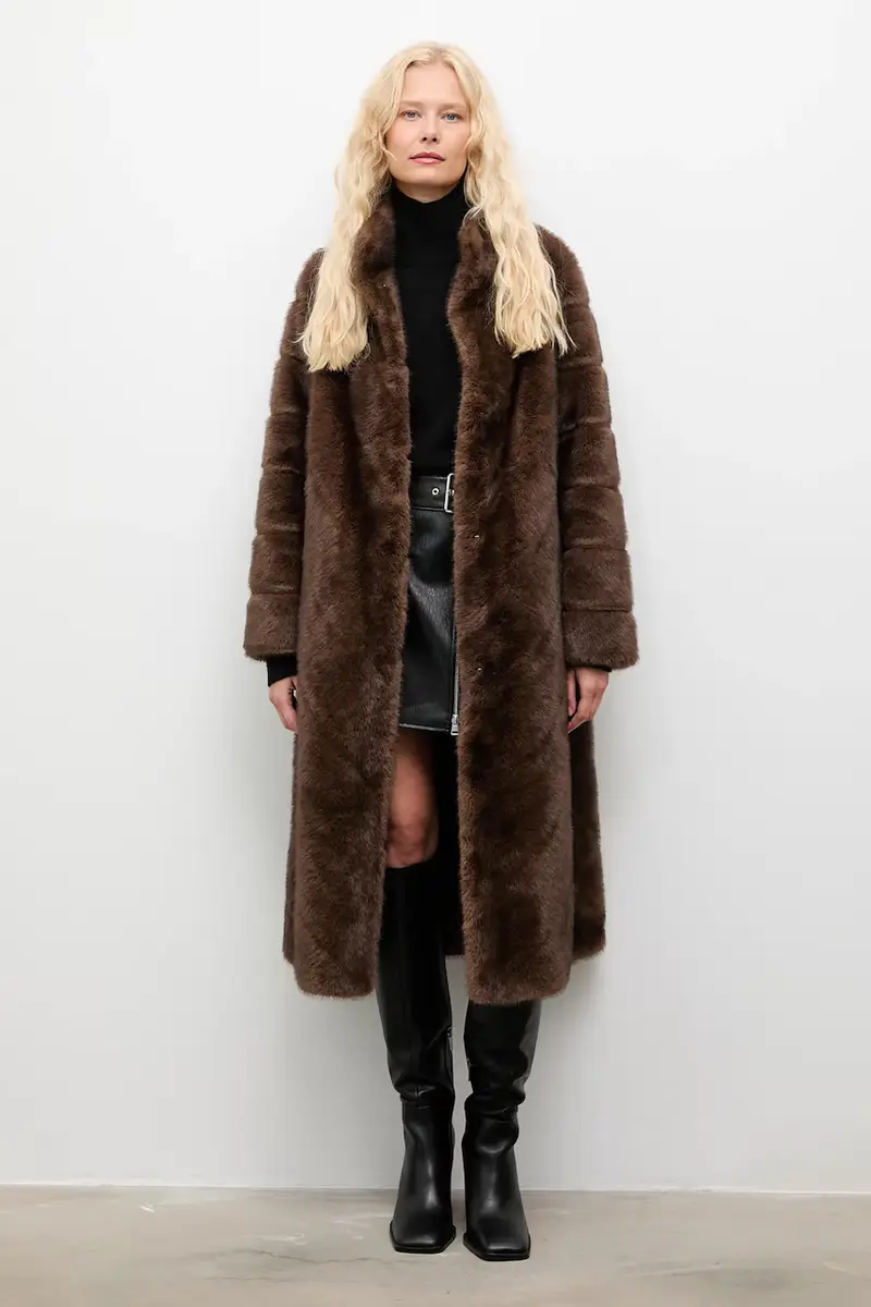 cappotto colore marrone miniatura 2