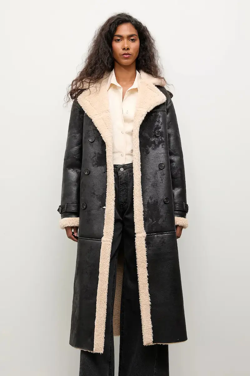 cappotto colore nero miniatura 3