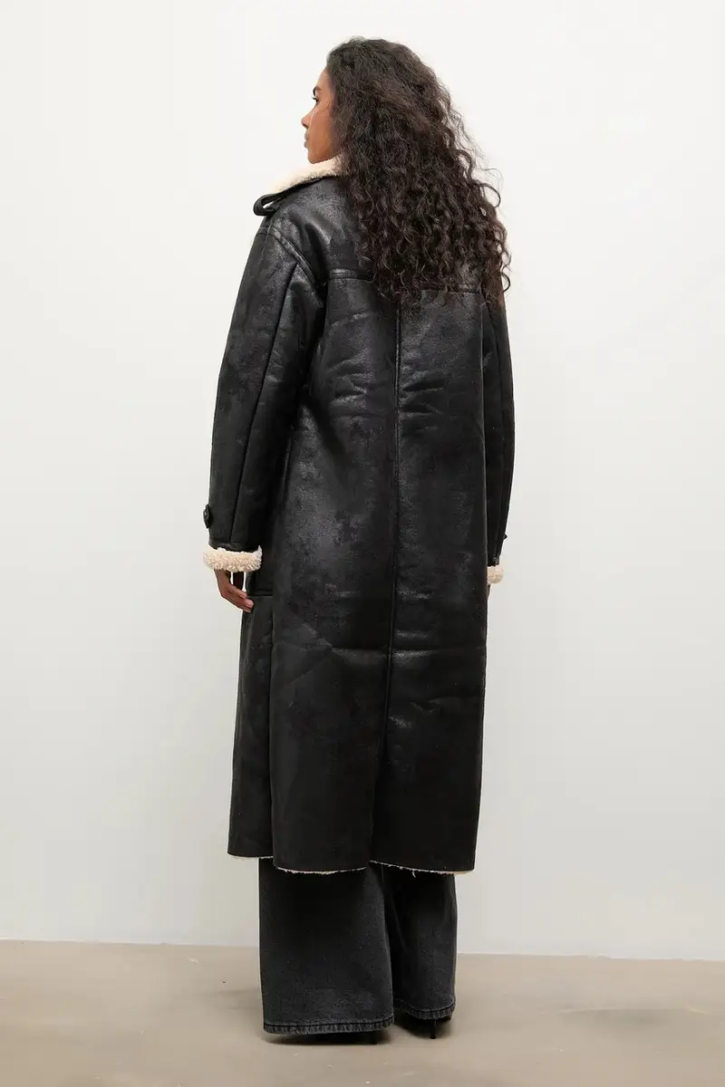 cappotto colore nero miniatura 4