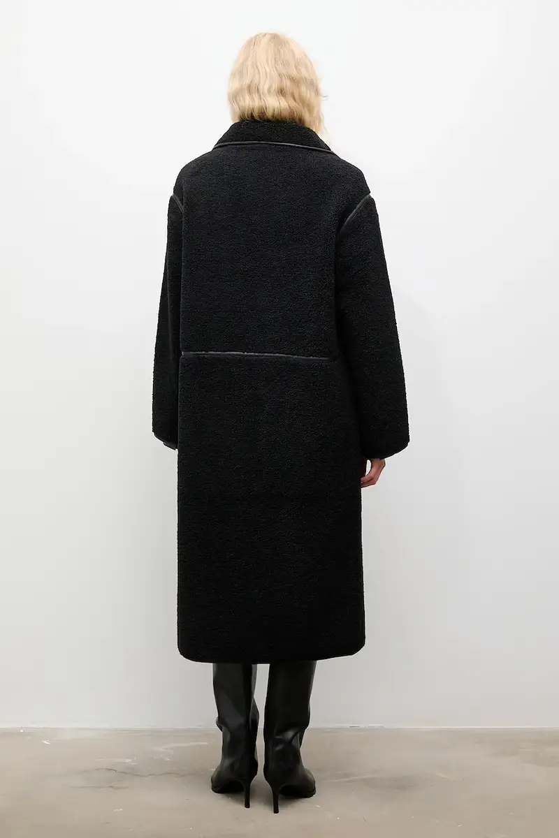 cappotto colore nero miniatura 3