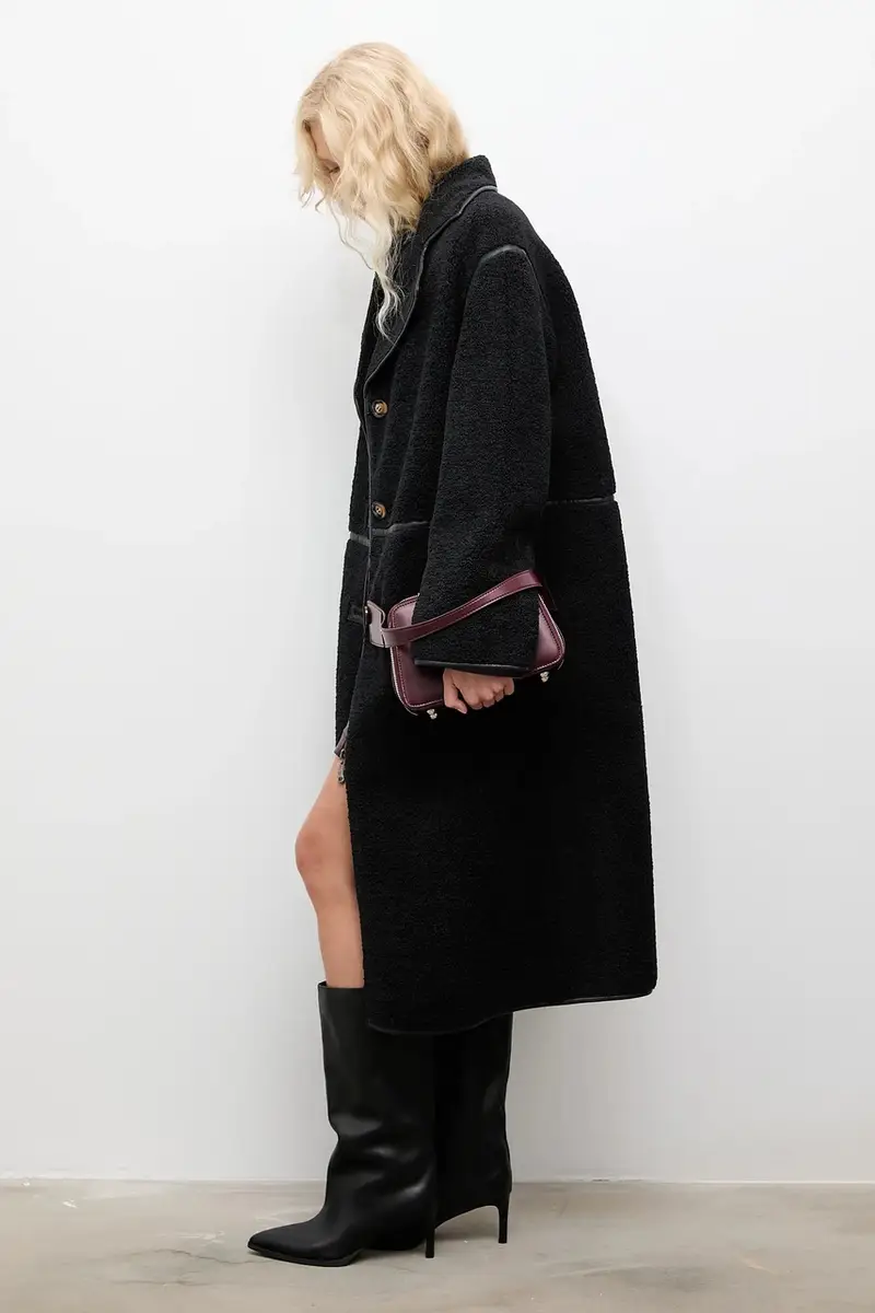 cappotto colore nero miniatura 4