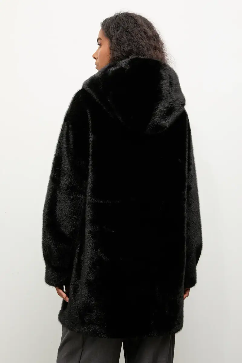 cappotto colore nero miniatura 3