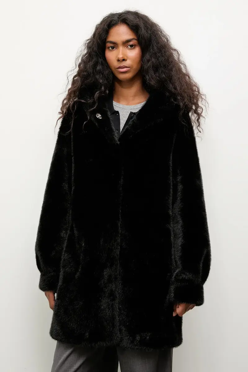 cappotto colore nero miniatura 5