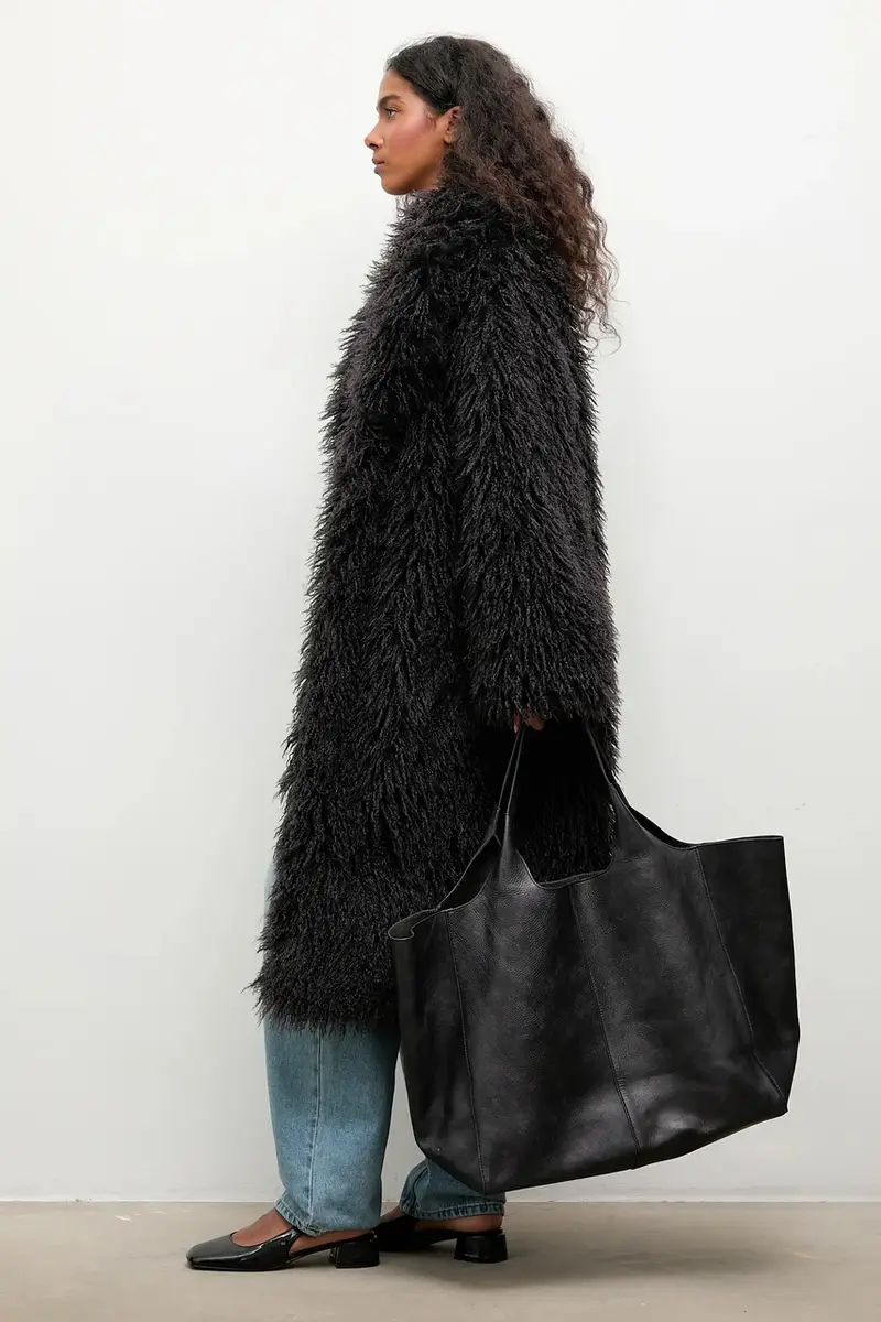 cappotto colore nero miniatura 5