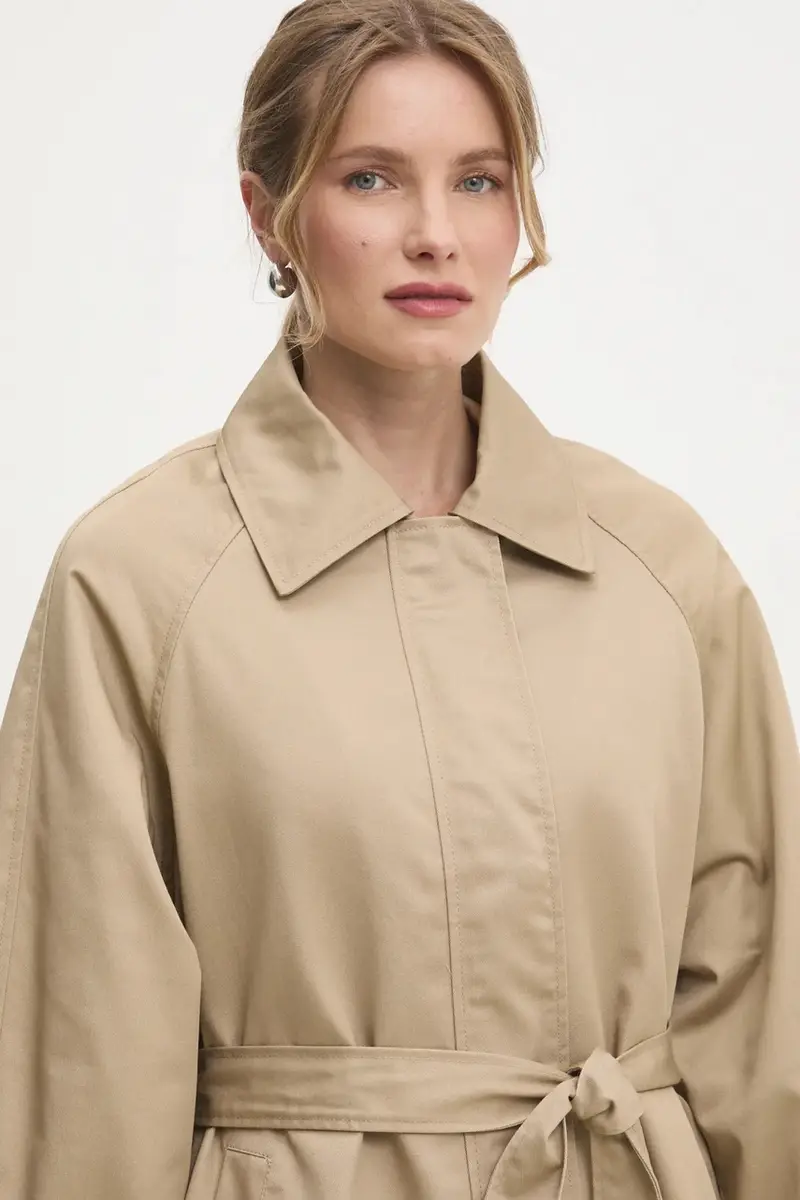 cappotto donna colore beige miniatura 5