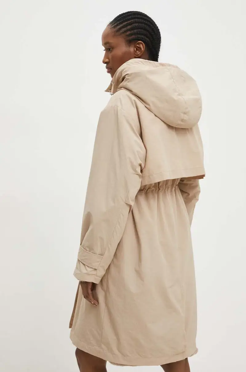 Answear Lab cappotto donna colore beige miniatura 3