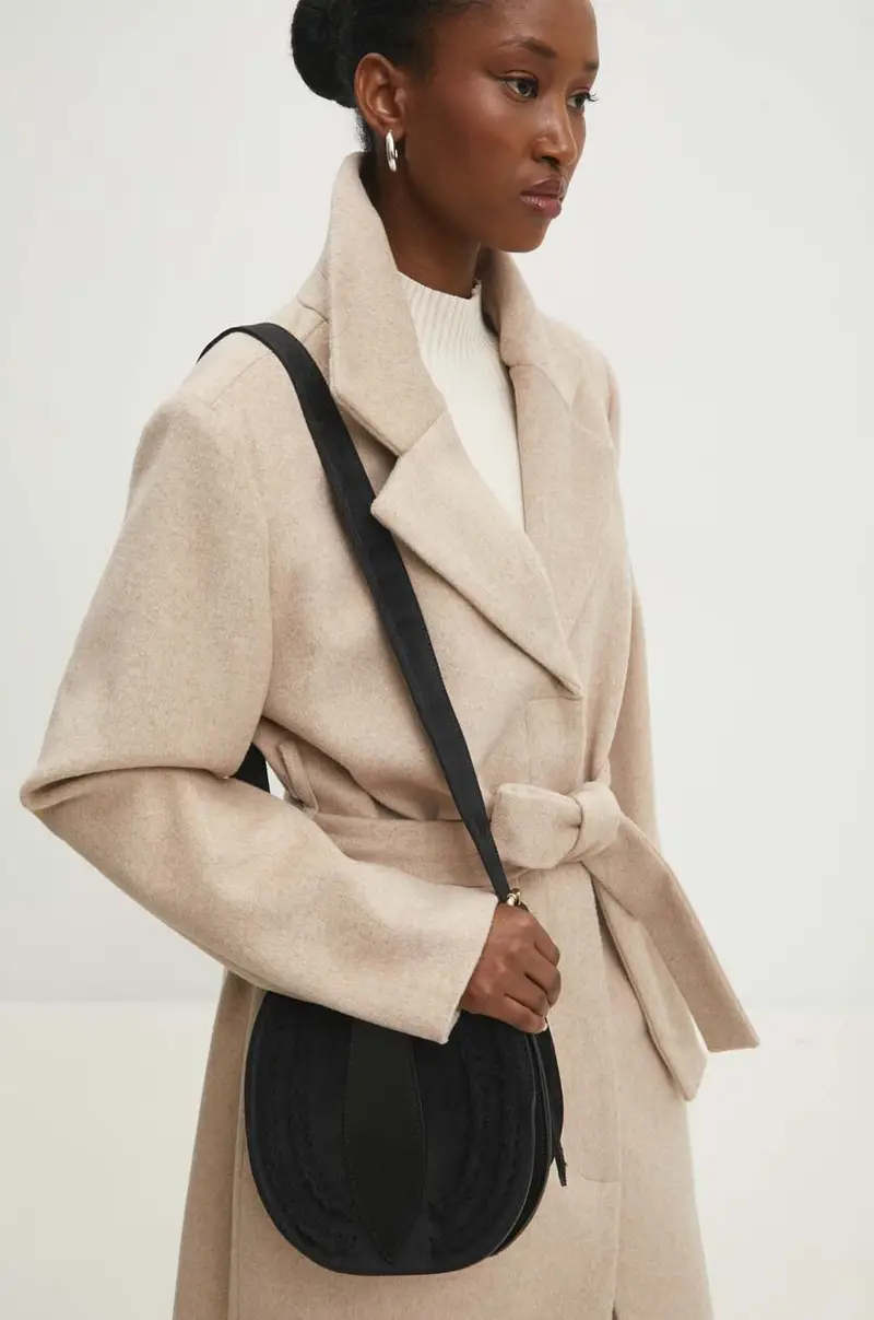 cappotto donna colore beige miniatura 5