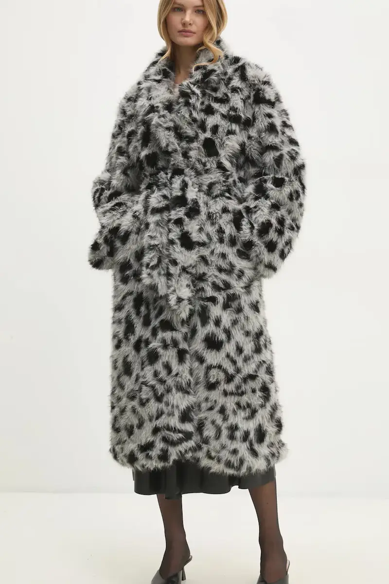 cappotto donna colore beige Grigio miniatura 2