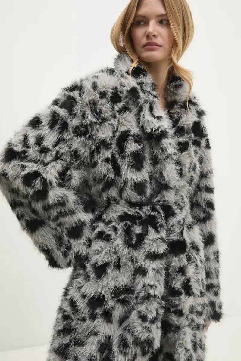 cappotto donna colore beige Grigio miniatura 4