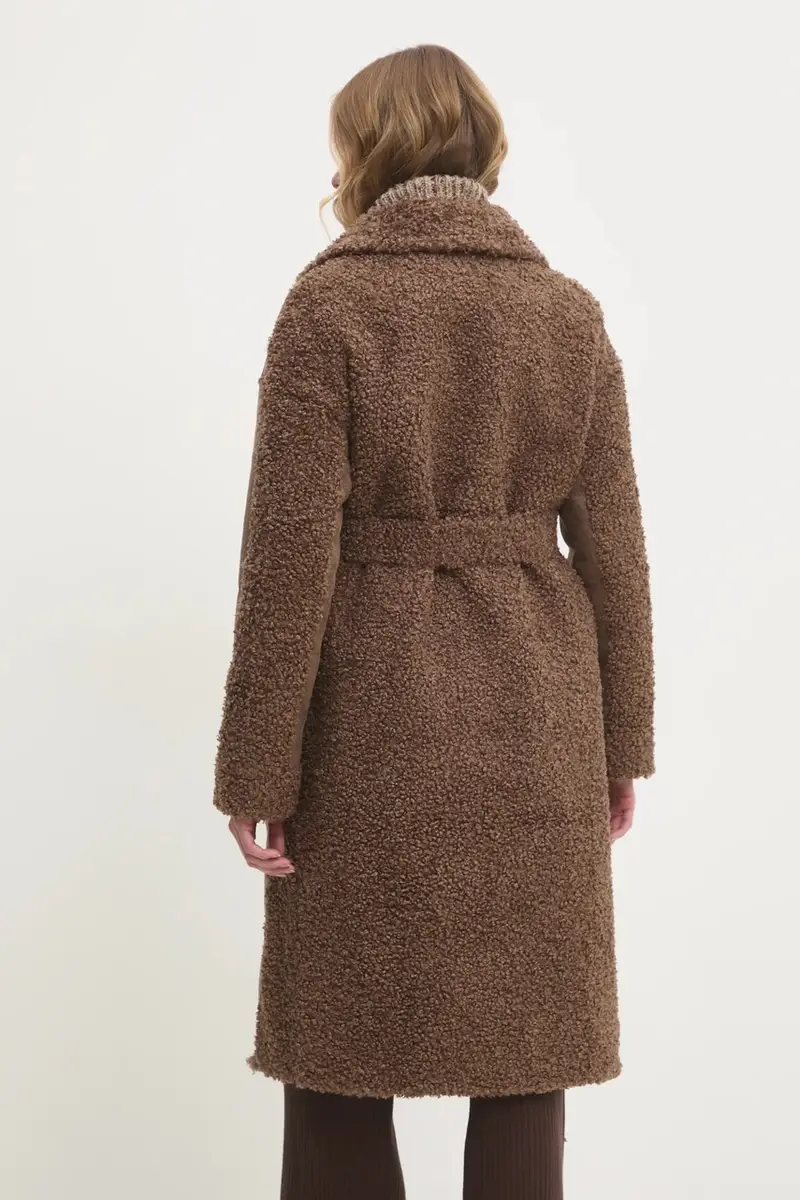 Answear Lab cappotto donna colore marrone miniatura 3