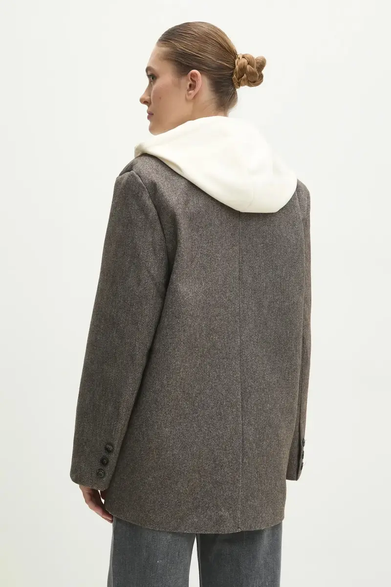 cappotto donna colore marrone miniatura 3