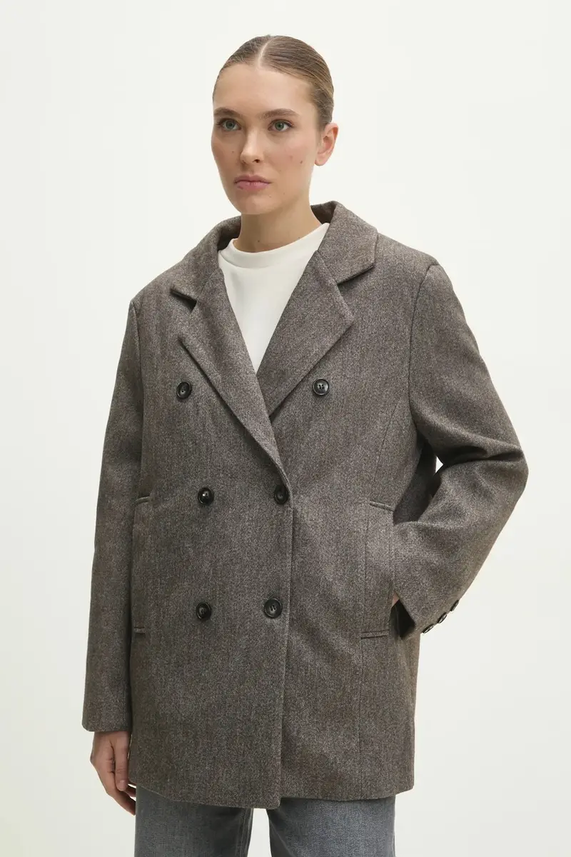 cappotto donna colore marrone miniatura 4