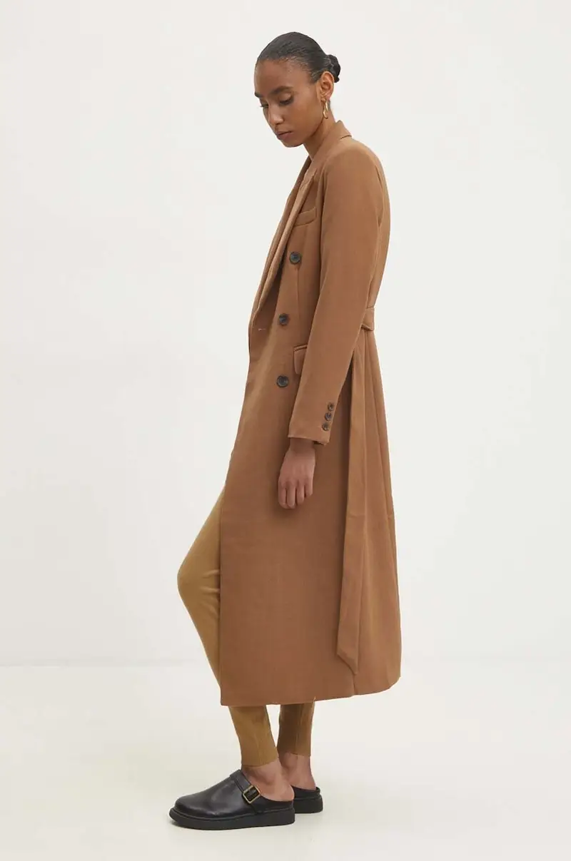 cappotto donna colore marrone miniatura 4