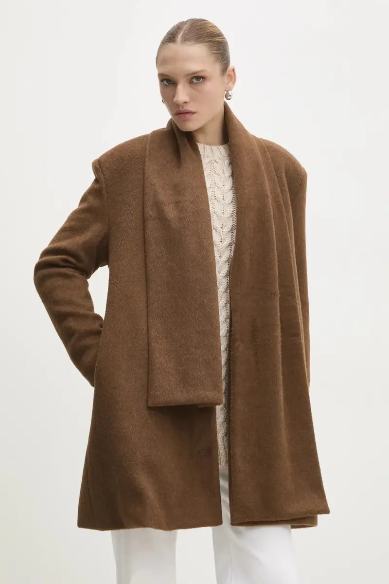 cappotto donna colore marrone miniatura 4