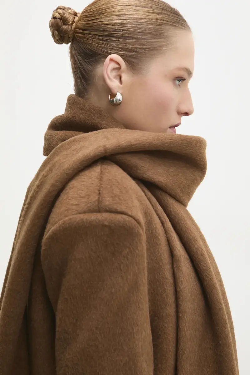 cappotto donna colore marrone miniatura 5