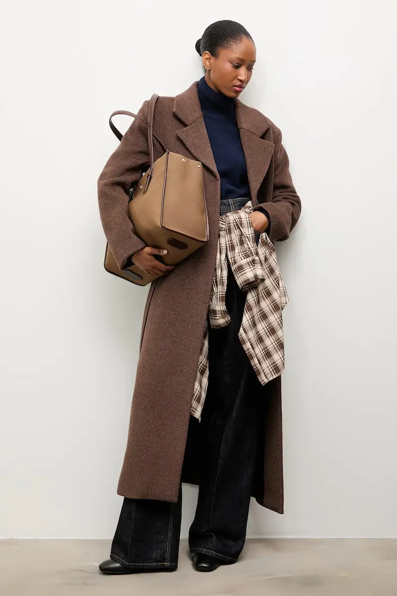 cappotto donna colore marrone miniatura 2