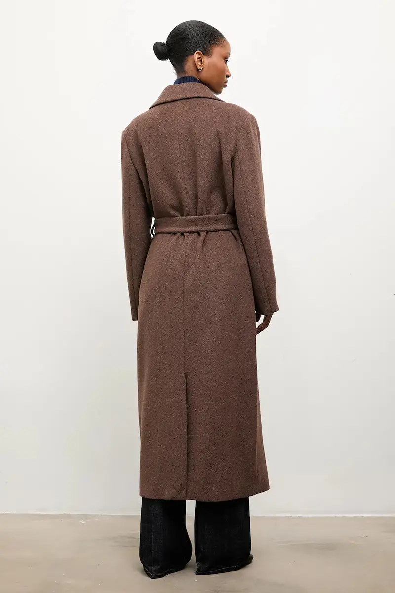 cappotto donna colore marrone miniatura 4