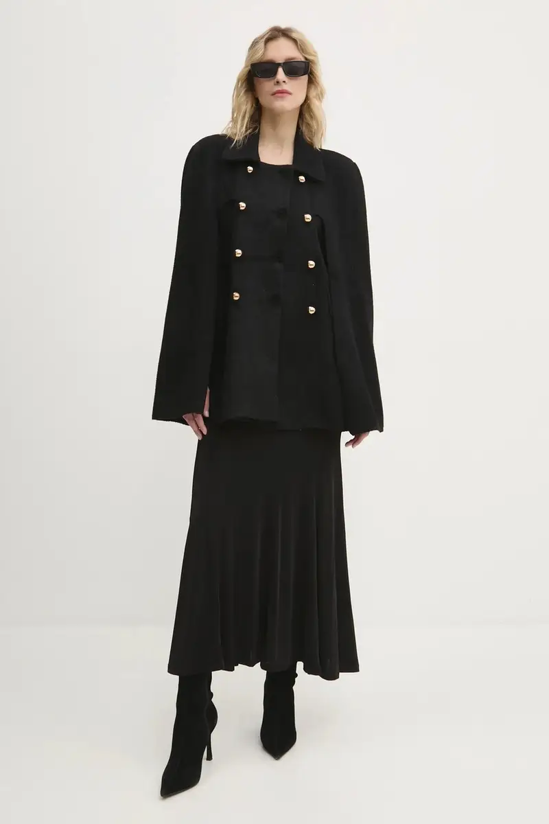 Answear Lab cappotto donna colore nero miniatura 2