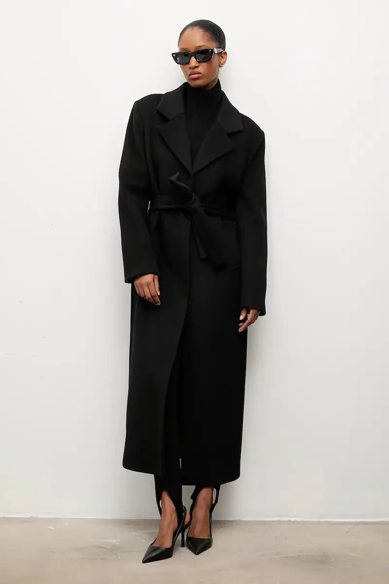 cappotto donna colore nero miniatura 2