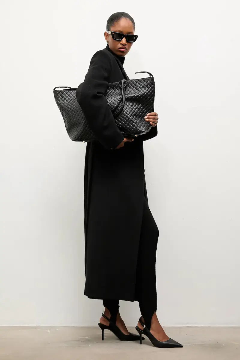 cappotto donna colore nero miniatura 4