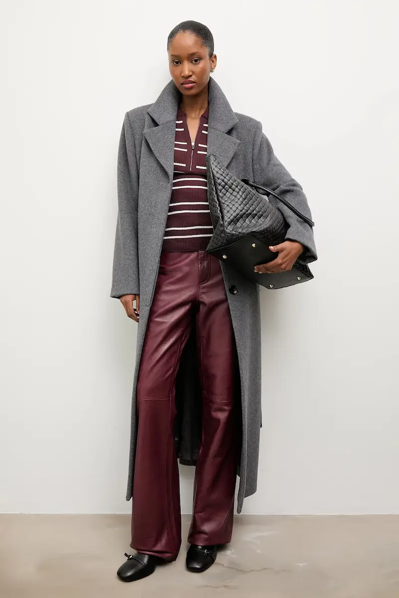 Answear Lab cappotto donna colore nero Grigio miniatura 2