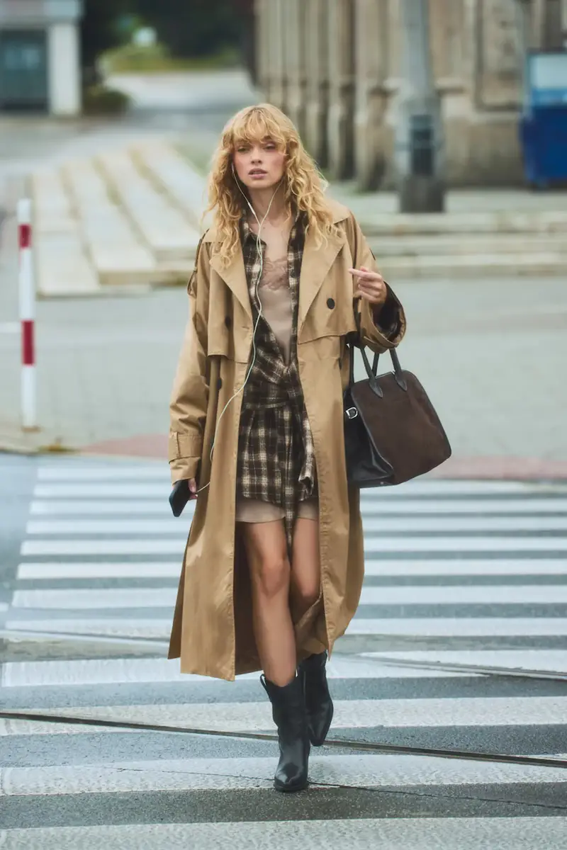 cappotto in cotone colore marrone