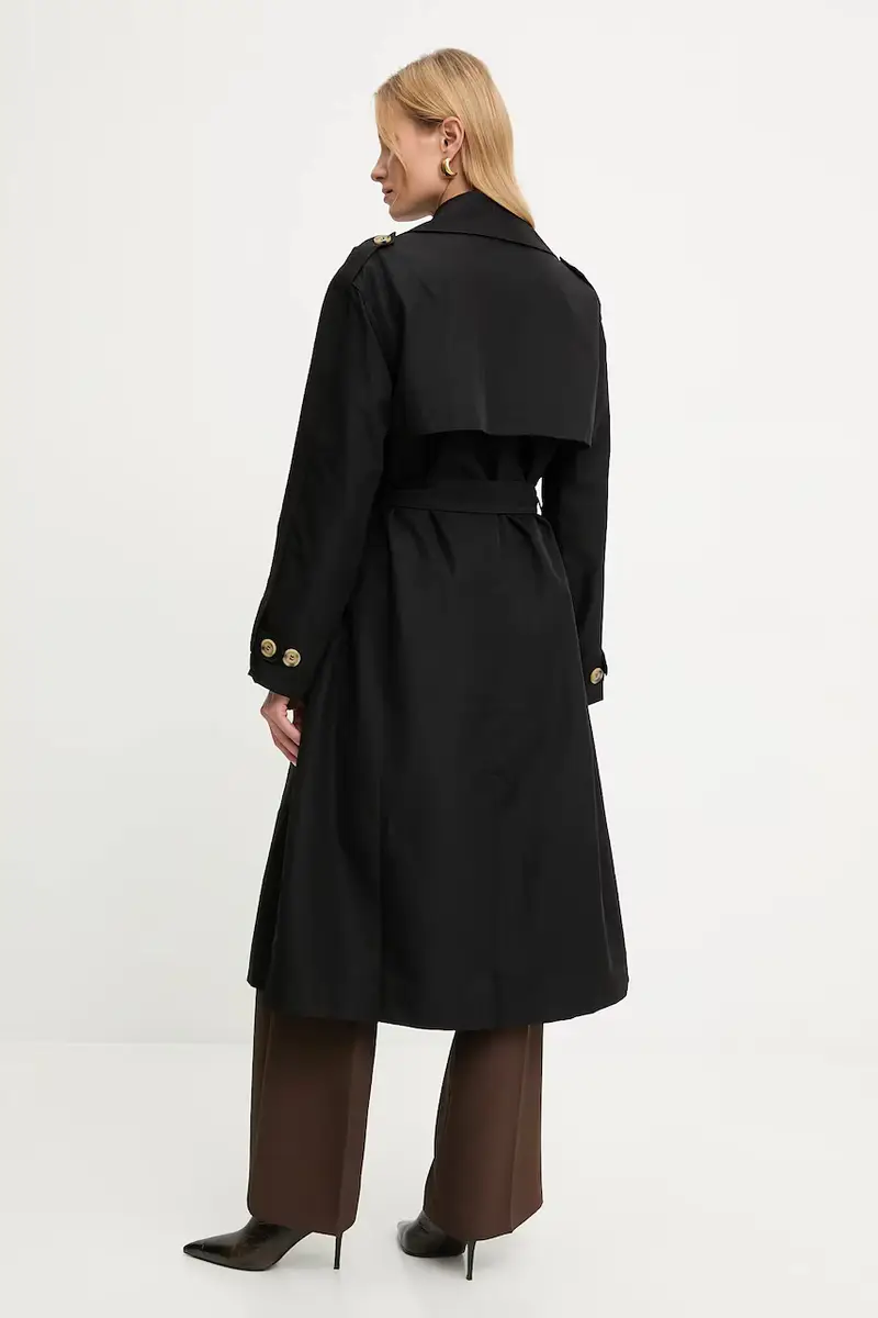 cappotto in cotone colore nero miniatura 3