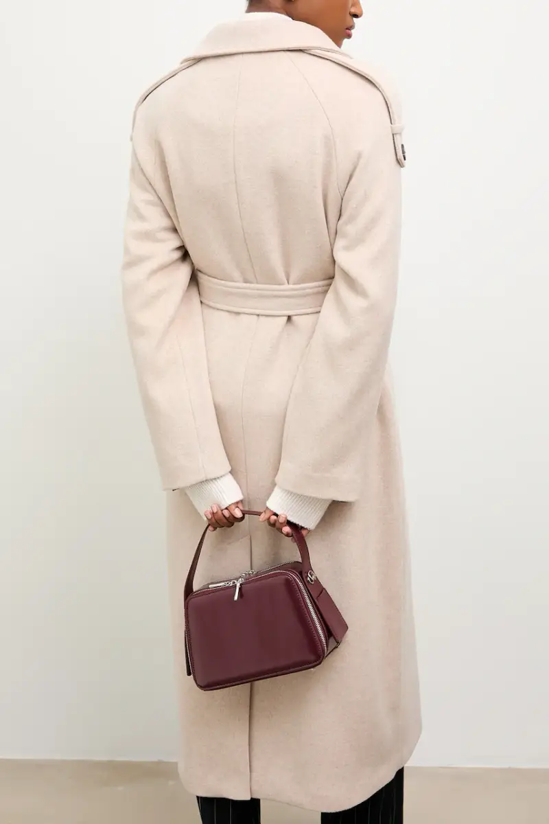 cappotto in lana Beige miniatura 3