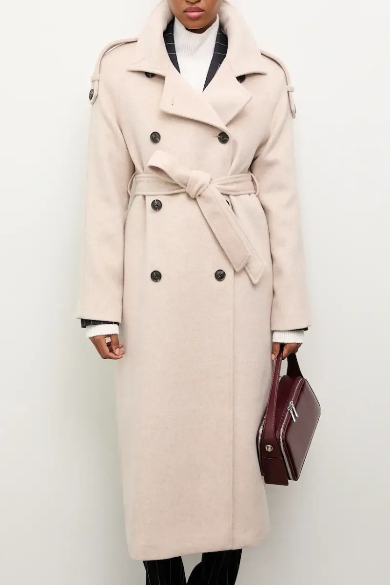 cappotto in lana Beige miniatura 4