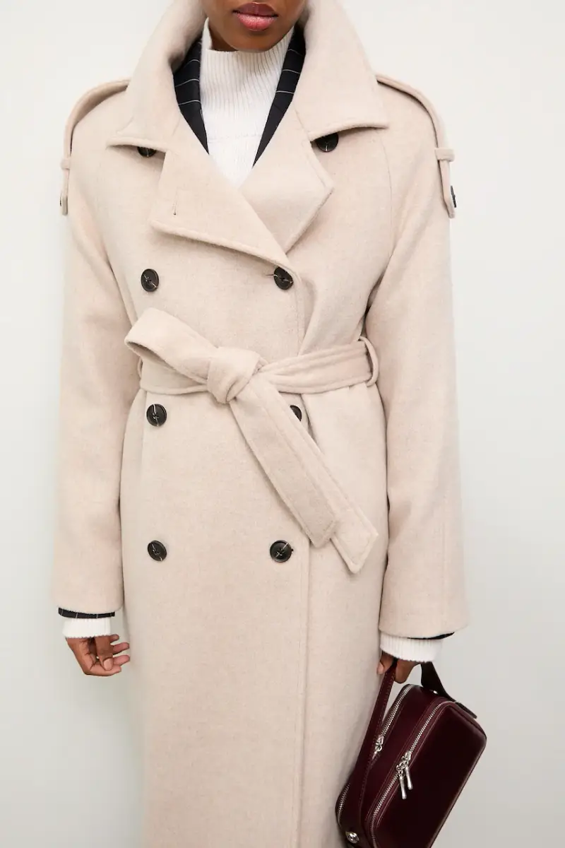 cappotto in lana Beige miniatura 5