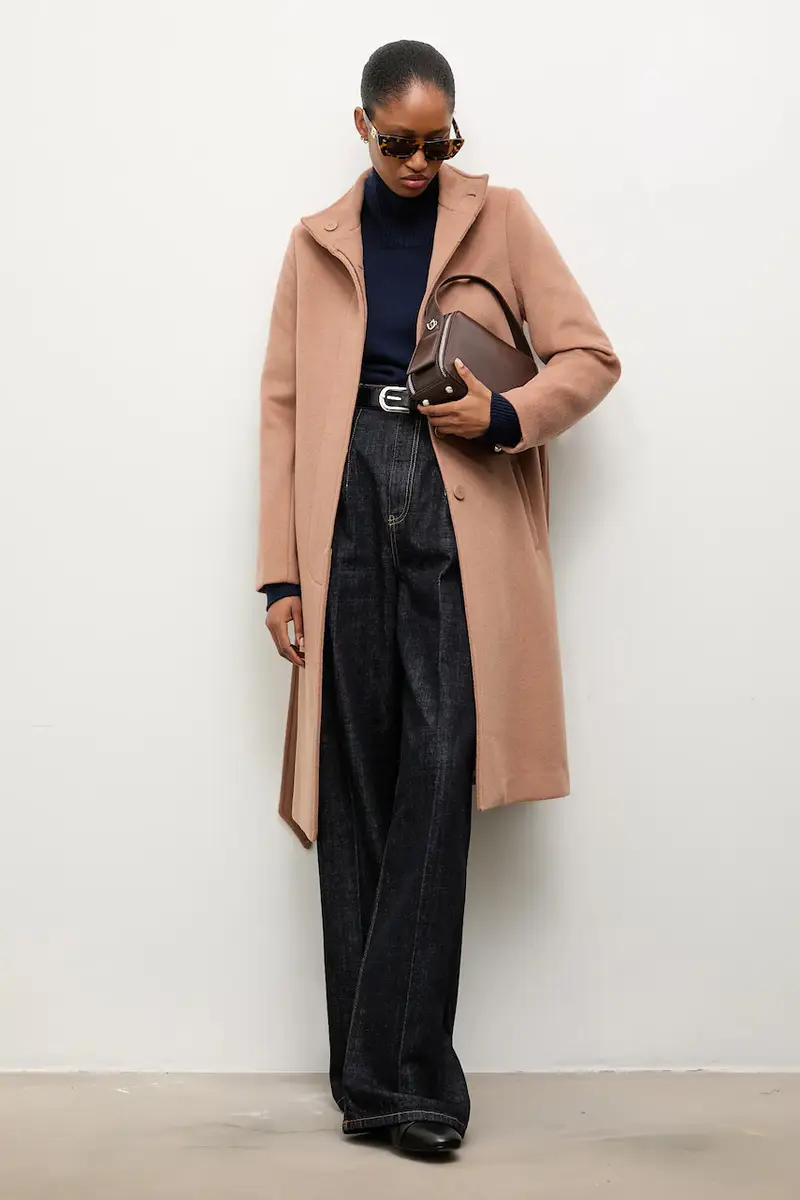 cappotto in lana colore marrone