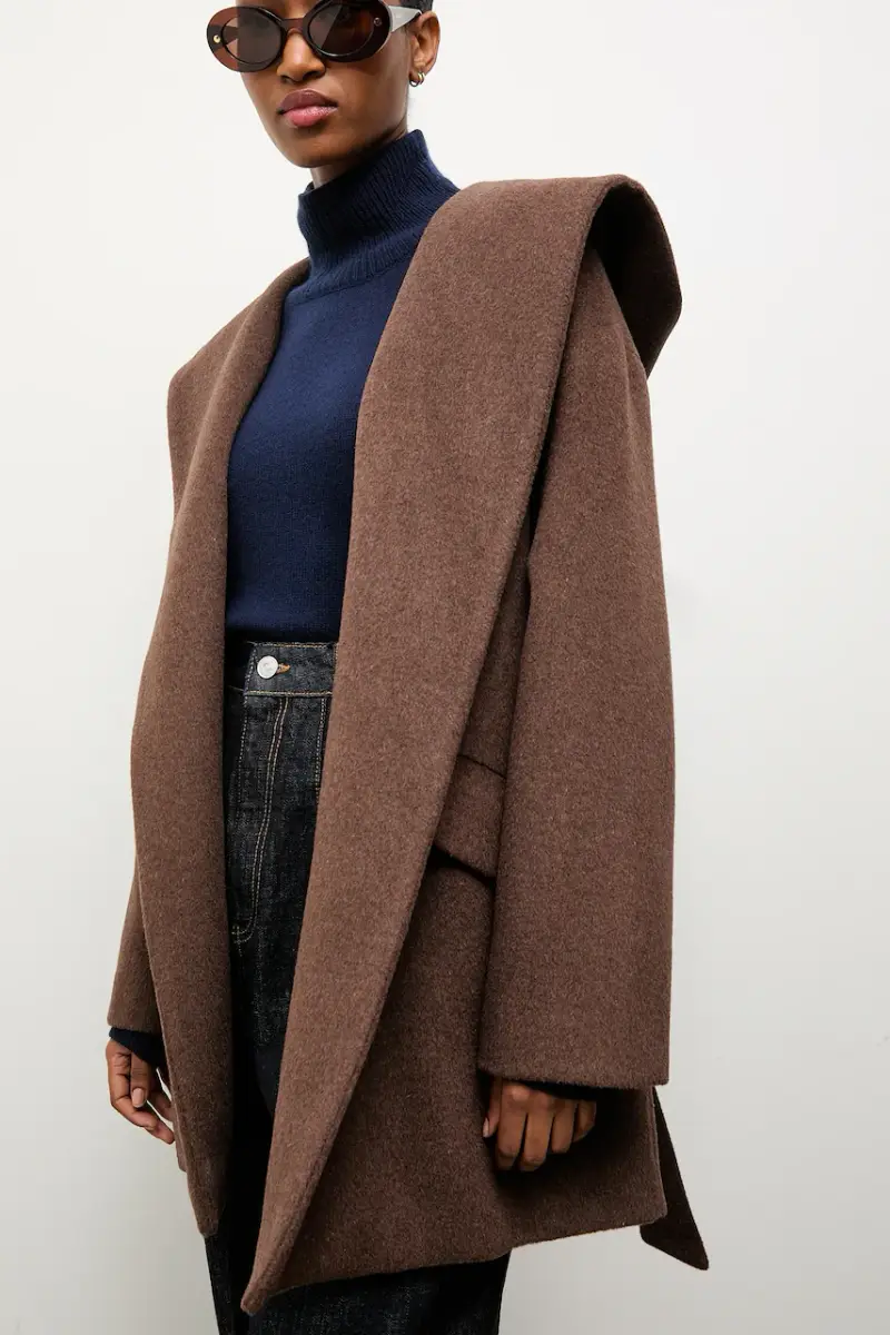 cappotto in lana colore marrone