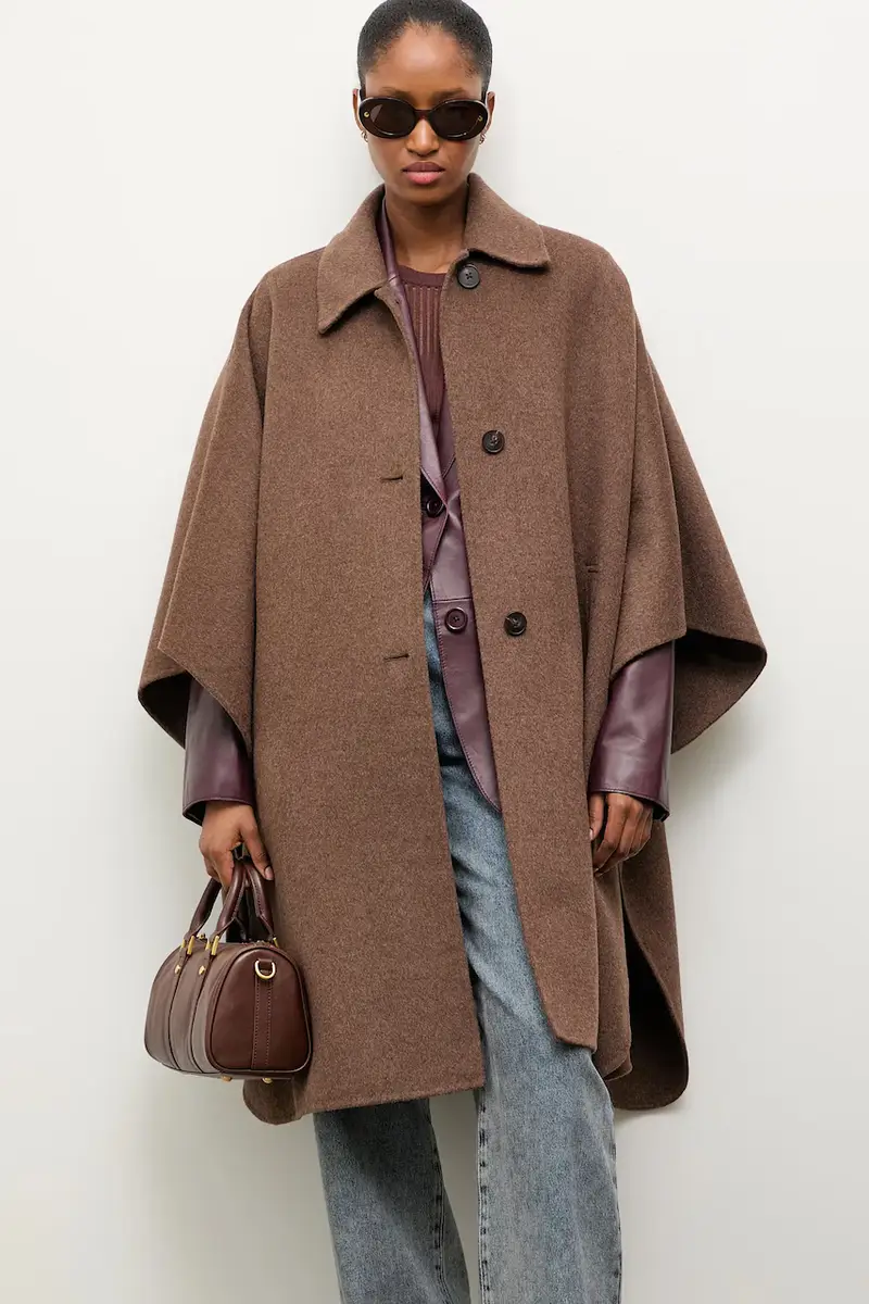 cappotto in lana colore marrone