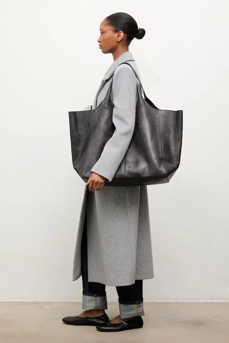 Answear Lab cappotto in lana colore nero Grigio miniatura 4