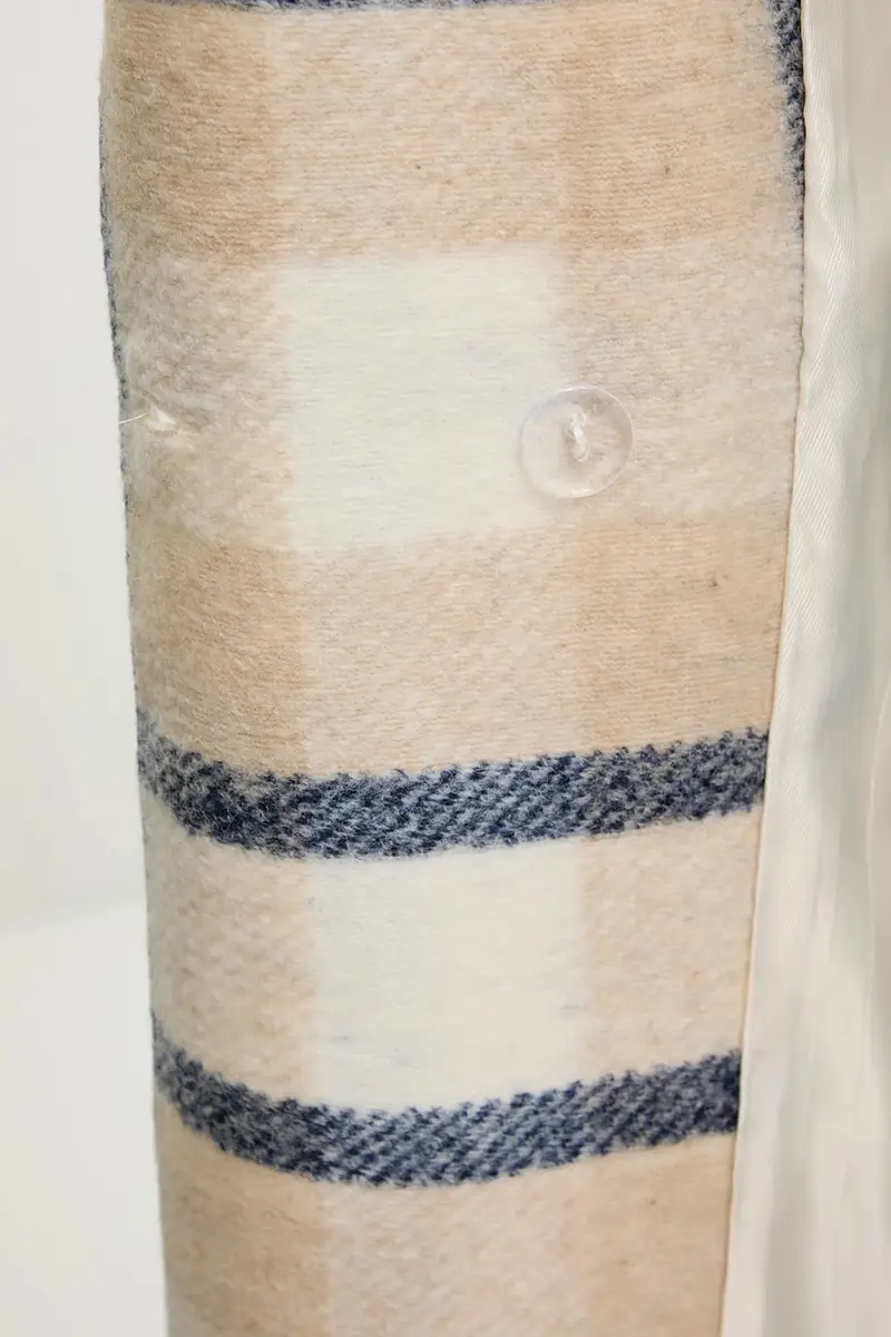 cappotto in lana donna colore blu miniatura 5