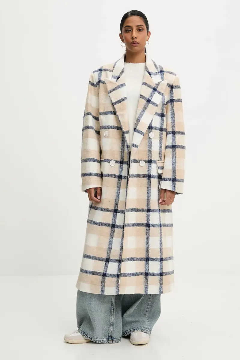 cappotto in lana donna colore blu