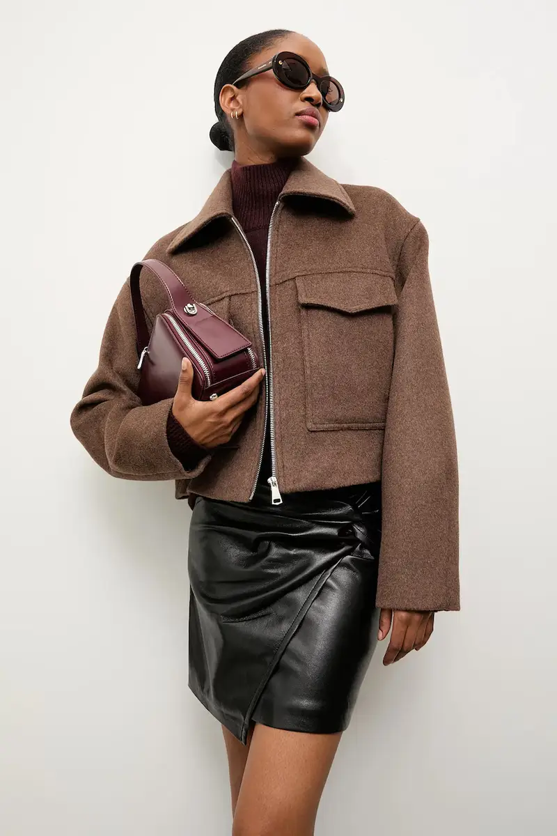 cappotto in lana Marrone