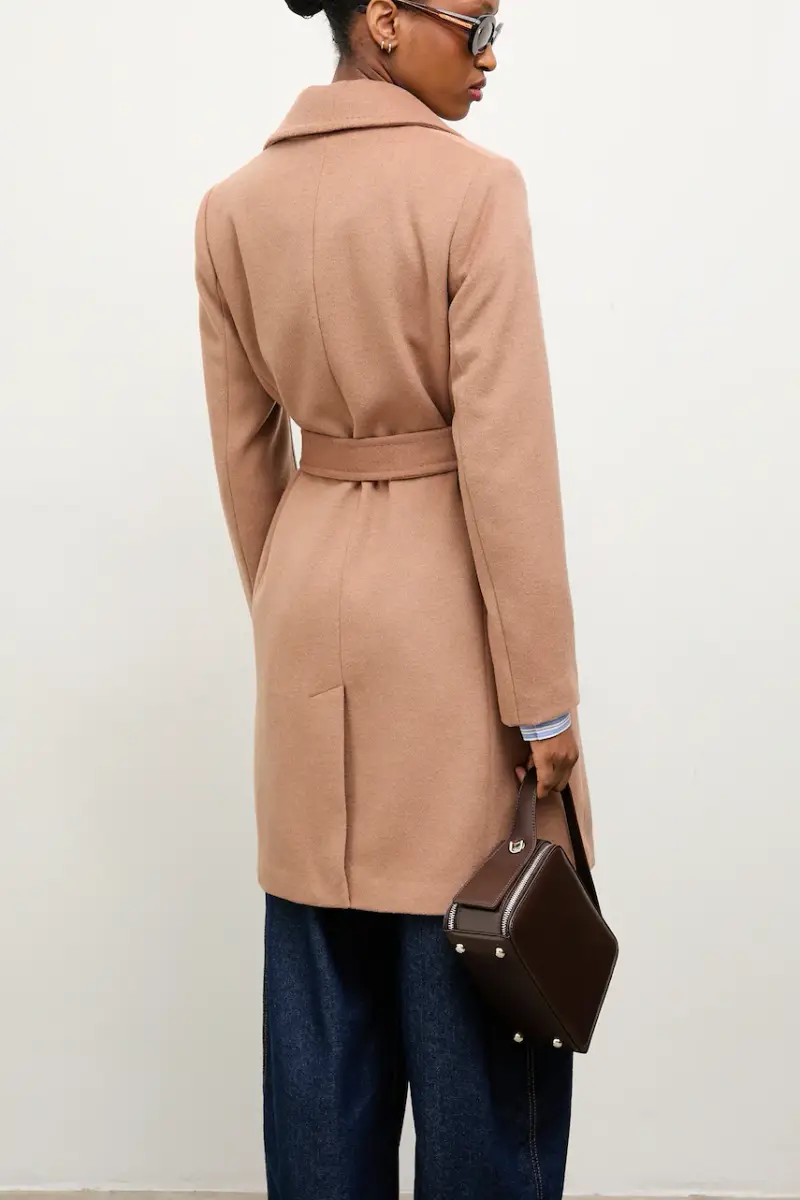 cappotto in lana Marrone miniatura 3