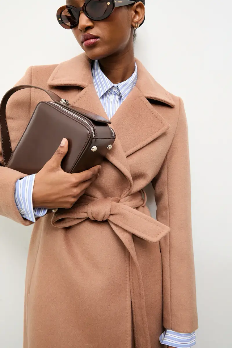 cappotto in lana Marrone