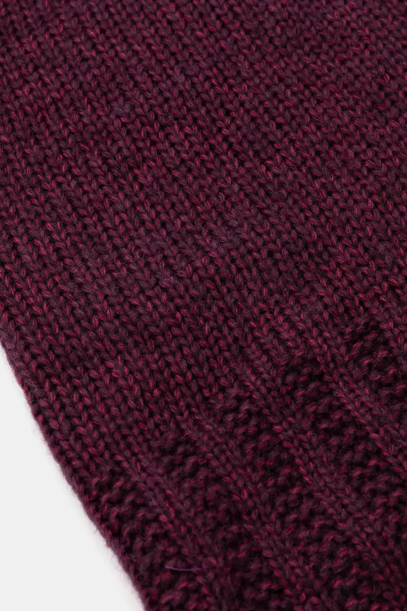 cappuccio con lana Granata miniatura 3