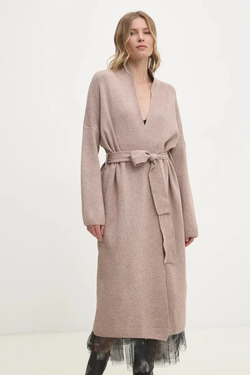 Answear.LAB Cardigan Donna Beige 3121183 miniatura 5